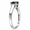 Thumbnail Image 2 of 1.00 CT. Princess-Cut Black Diamond Solitaire Ring in 10K White Gold