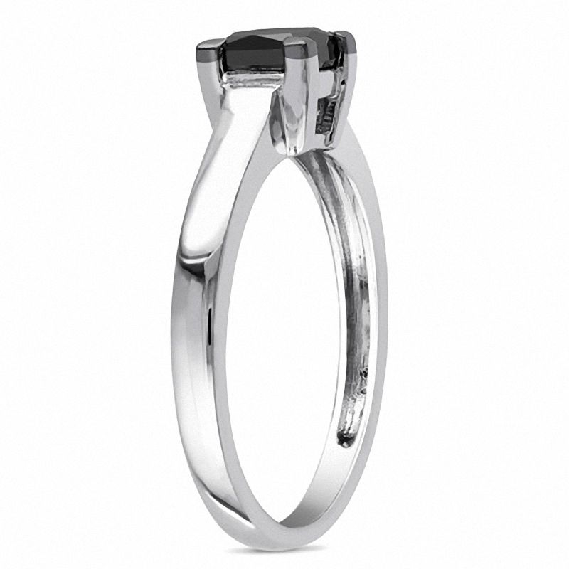 Single black diamond ring discount