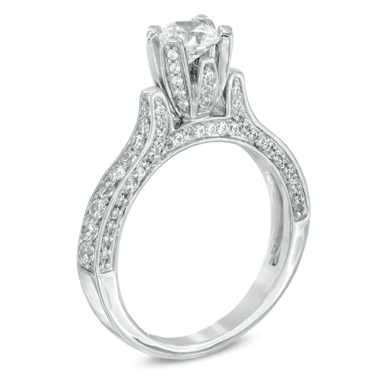1.50 CT. T.W. Diamond Engagement Ring 14K White Gold