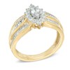 Thumbnail Image 2 of 1.00 CT. T.W. Marquise Diamond Frame Engagement Ring in 10K Gold