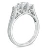 Thumbnail Image 2 of 1.00 CT. T.W. Diamond Three Stone Engagement Ring in 10K White Gold