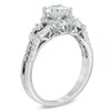 Thumbnail Image 2 of 1.00 CT. T.W. Diamond Three Stone Frame Engagement Ring in 14K White Gold