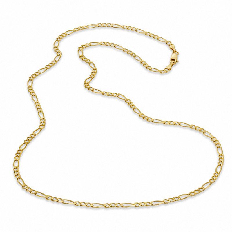 5.0mm Figaro Chain Necklace in 10K Gold - 22"|Peoples Jewellers