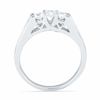 Thumbnail Image 1 of 0.50 CT. T.W. Princess-Cut Diamond Three Stone Engagement Ring in 10K White Gold