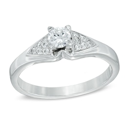 0.33 CT. T.W. Diamond Promise Ring in 10K White Gold