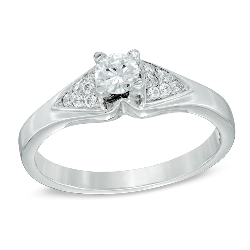 0.33 CT. T.W. Diamond Promise Ring in 10K White Gold