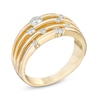 0.50 CT. T.W. Diamond Layered Orbit Ring in 10K Gold