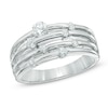 Thumbnail Image 0 of 0.50 CT. T.W. Diamond Layered Orbit Ring in 10K White Gold