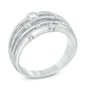 Thumbnail Image 1 of 0.50 CT. T.W. Diamond Layered Orbit Ring in 10K White Gold