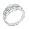 Thumbnail Image 2 of 0.50 CT. T.W. Diamond Layered Orbit Ring in 10K White Gold