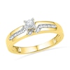 Thumbnail Image 1 of 0.20 CT. T.W. Diamond Bridal Set in 10K Gold