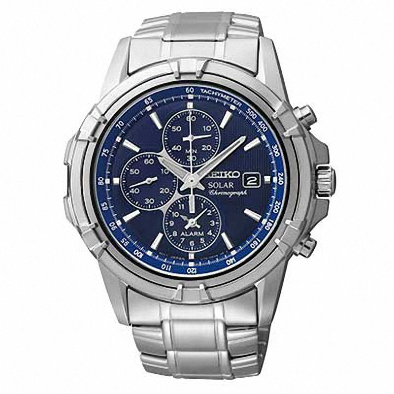 Peoples Jewellers Men s Seiko Solar Alarm Chronograph Watch Model
