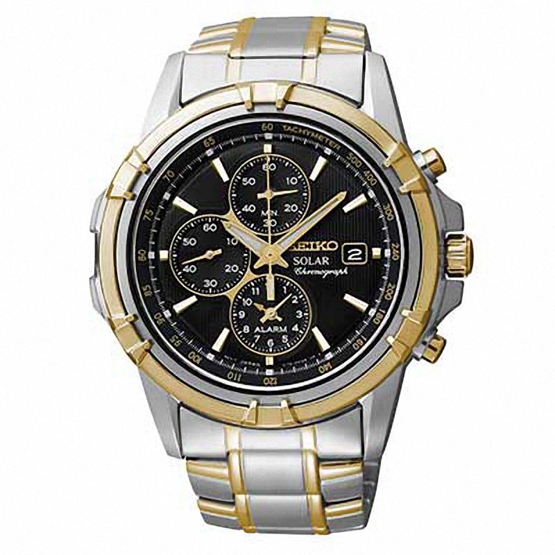 Men's Seiko Solar Alarm Chronograph Watch (Model: SSC142)