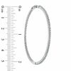 Thumbnail Image 1 of 1.00 CT. T.W. Diamond Inside-Out Hoop Earrings in Sterling Silver