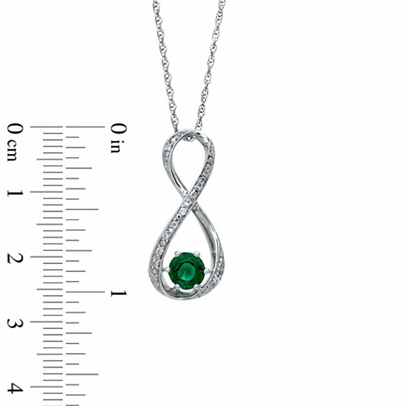 Emerald shop infinity necklace