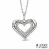 Thumbnail Image 0 of The Heart Within™ 0.10 CT. T.W. Diamond Heart Pendant in 10K White Gold