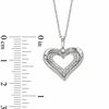 Thumbnail Image 1 of The Heart Within™ 0.10 CT. T.W. Diamond Heart Pendant in 10K White Gold