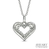 Diamond Accent Heart Pendant in Sterling Silver