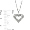 Diamond Accent Heart Pendant in Sterling Silver