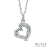 Thumbnail Image 0 of The Heart Within™ Diamond Accent Tilted Heart Pendant in Sterling Silver