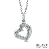 Thumbnail Image 0 of The Heart Within™ Diamond Accent Tilted Heart Pendant in Sterling Silver