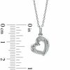 Thumbnail Image 1 of The Heart Within™ Diamond Accent Tilted Heart Pendant in Sterling Silver