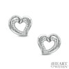 Thumbnail Image 0 of The Heart Within™ Diamond Accent Heart Stud Earrings in Sterling Silver