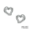 Thumbnail Image 0 of The Heart Within™ Diamond Accent Heart Stud Earrings in Sterling Silver