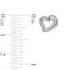 Thumbnail Image 1 of The Heart Within™ Diamond Accent Heart Stud Earrings in Sterling Silver
