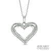 Thumbnail Image 0 of The Heart Within™ 0.15 CT. T.W. Diamond Heart Pendant in Sterling Silver