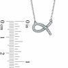 Thumbnail Image 2 of 0.10 CT. T.W. Diamond Ichthys Necklace in Sterling Silver
