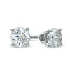 Celebration Canadian Ideal CT. T.W. Certified Diamond Solitaire Stud Earrings in 14K White Gold (I/I1