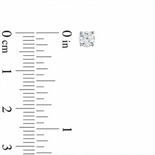 Celebration Canadian Ideal 0.50 CT. T.W. Certified Diamond Solitaire Stud Earrings in 14K White Gold (H-I/I1)
