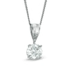 Thumbnail Image 0 of Celebration Canadian Ideal 0.50 CT. Diamond Solitaire Pendant in 14K White Gold (I/I1)