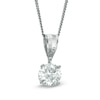 Celebration Canadian Ideal 0.50 CT. Certified Diamond Solitaire Pendant in 14K White Gold (I/I1)