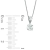 Thumbnail Image 1 of Celebration Canadian Ideal 0.50 CT. Diamond Solitaire Pendant in 14K White Gold (I/I1)