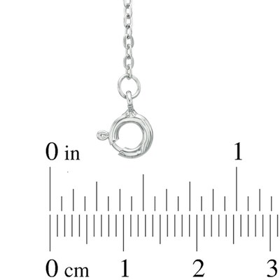 Lab-Created White Sapphire Infinity Bracelet in Sterling Silver - 7.25"