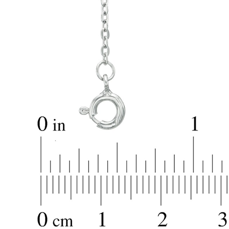 Main Image 2 of Lab-Created White Sapphire Infinity Bracelet in Sterling Silver - 7.25"