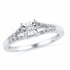 Thumbnail Image 0 of Diamond Accent Split Shank Promise Ring in 10K White Gold