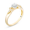 0.10 CT. T.W. Diamond Tri-Sides Promise Ring in 10K Gold