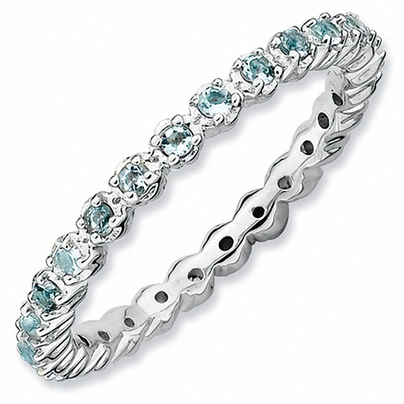Aquamarine stackable band sale