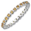 Thumbnail Image 0 of Stackable Expressions™ Prong-Set Citrine Eternity Band in Sterling Silver