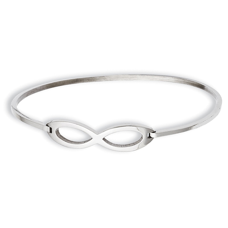 Slip-On Infinity Bangle in Stainless Steel - 8.0"|Peoples Jewellers