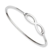 Thumbnail Image 2 of Slip-On Infinity Bangle in Stainless Steel - 8.0"