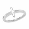 Thumbnail Image 1 of Sideways Cross Ring in Sterling Silver