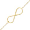 Thumbnail Image 1 of Sideways Infinity Bracelet in 10K Gold - 7.25"