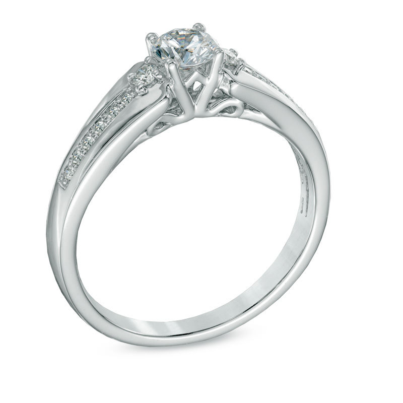 0.50 CT. T.W. Diamond Engagement Ring 14K White Gold