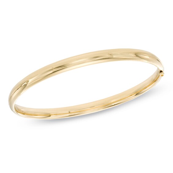 Polished Bangle in 10K Gold