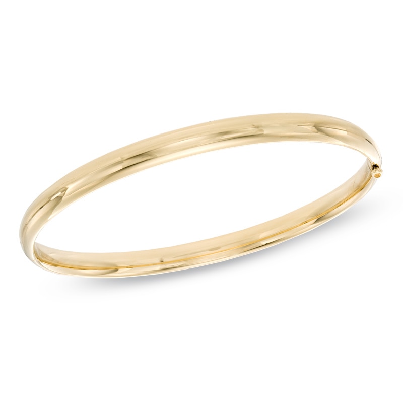 Main Image 1 of Polished Bangle in 10K Gold