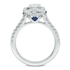 Vera Wang Love Collection 0.95 CT. T.W. Diamond Swirl Frame Engagement Ring in 14K White Gold